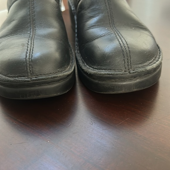 NAOT Womens Black Leather Closed Toe Comfort Mule Wedge Slip On Shoes Size 42 - Picture 4 of 15